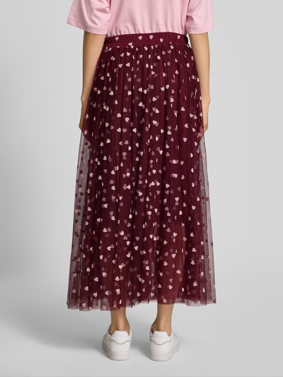 miss goodlife Maxirock mit elastischem Bund Bordeaux 5