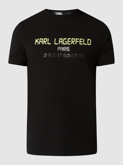 Karl Lagerfeld T-shirt z logo  Czarny 2