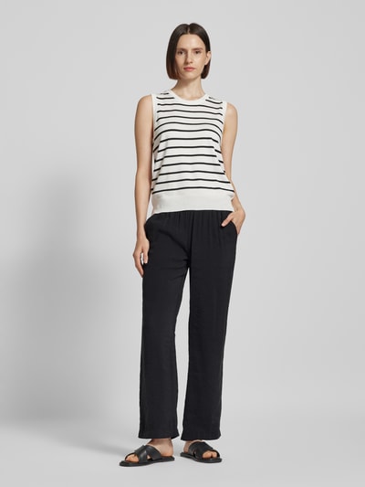 Toni Dress Regular fit broek met elastische band, model 'Summer' Zwart - 1