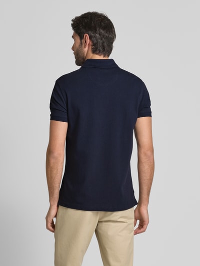 Barbour Slim fit poloshirt met labelstitching Marineblauw - 5