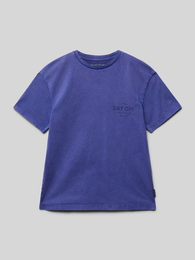 Tom Tailor Oversized T-Shirt aus reiner Baumwolle Royal 1