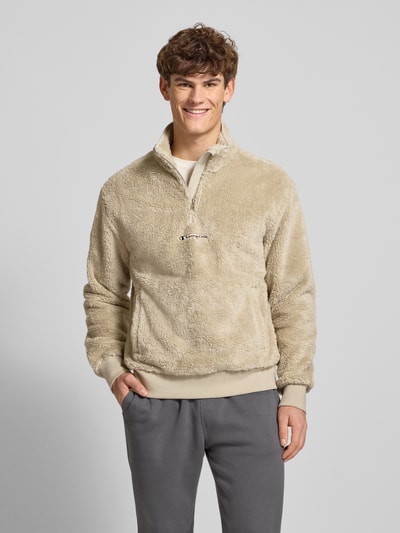 CHAMPION Sweatshirt mit Stehkragen Beige 4