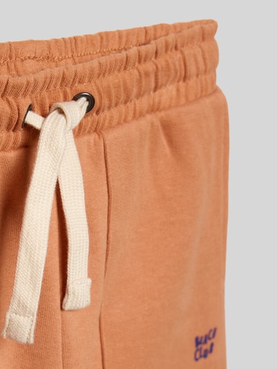 Productfoto, Shorts met elastische band en steekzakken van Blue Seven, puur katoen, regular fit, bandwijdte maat 116: 29 cm, binnenbeenlengte: 12 cm, kindermode, oranje kleur, zachte textuur