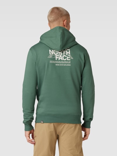 The North Face Hoodie met labelprint, model 'MOUNTAIN SKETCH' Petrol - 5