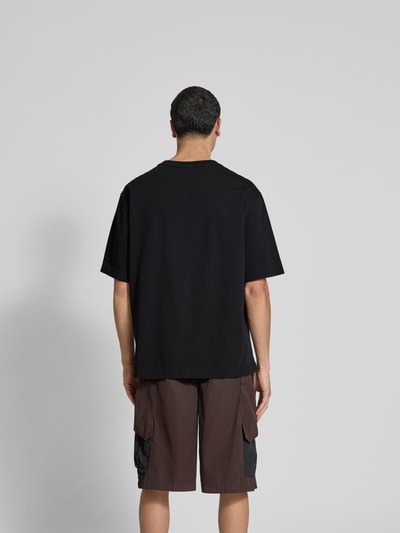 MAISON KITSUNÉ Oversized T-Shirt aus Baumwolle Black 5