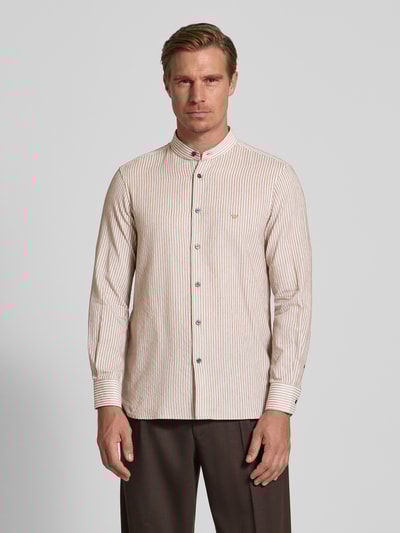 Emporio Armani Freizeithemd mit Knopfleiste Beige 4