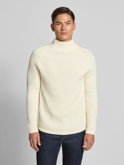 Drykorn Gebreide pullover met alpaca, model 'ARVID' Offwhite - 4