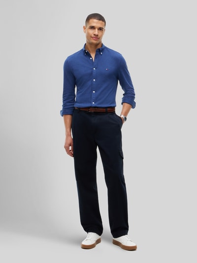 Tommy Hilfiger Slim Fit Freizeithemd mit Logo-Stickerei Blau 1
