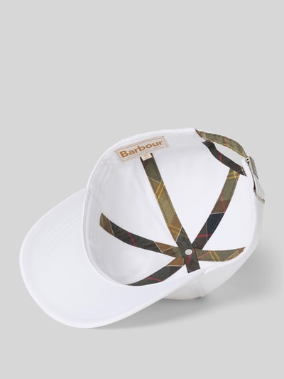 Barbour Basecap aus reiner Baumwolle Weiss 2