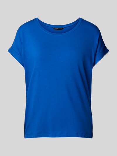 Only Regular fit T-shirt met viscose, model 'MOSTER' Koningsblauw - 2