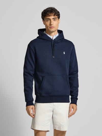 Polo Ralph Lauren Hoodie mit Label-Stitching und Känguru-Tasche Marine 4