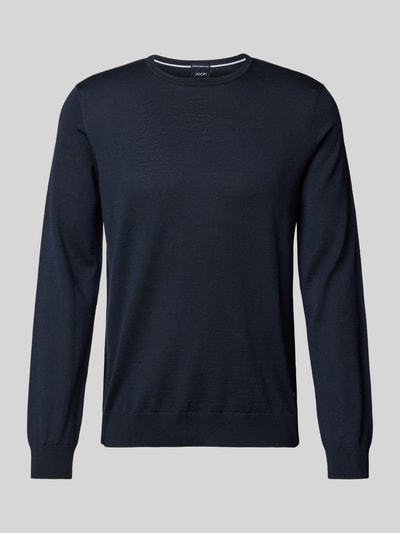JOOP! Collection Pullover van merinowol, model 'Denny' Marineblauw - 2