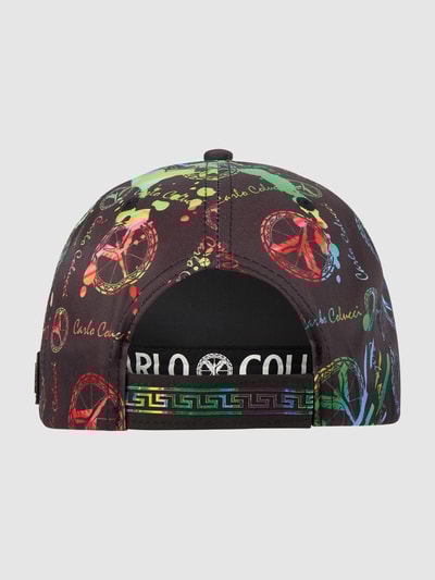 CARLO COLUCCI Cap mit Logo-Muster Schwarz 2