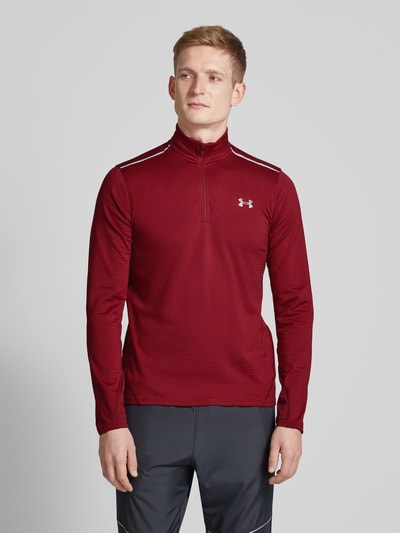 Under Armour Sweatshirt mit Label-Print Modell 'Vanish' Dunkelrot 4