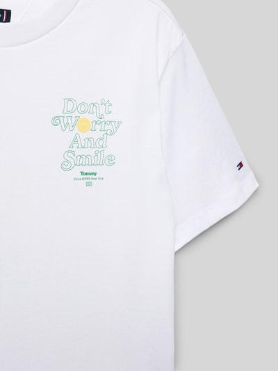 Tommy Hilfiger Teens T-Shirt mit Statement-Print Weiss 2