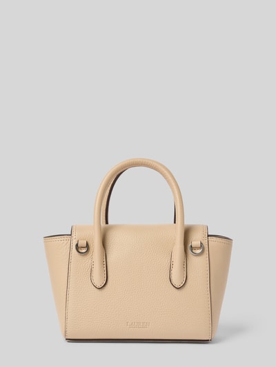 Lauren Ralph Lauren Handtasche aus Rindsleder mit Tragehenkeln Sand 4