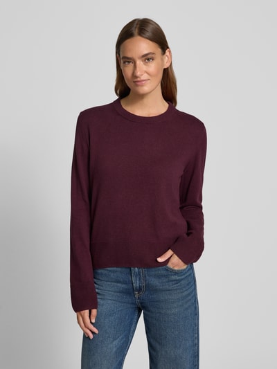 Tom Tailor Regular fit gebreide pullover van een mix van katoen en kasjmier
 Rood gemêleerd - 4