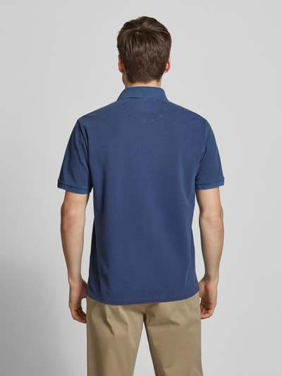 Gant Regular Fit Poloshirt von Label-Stitching Modell 'SUNFADED' Royal 5