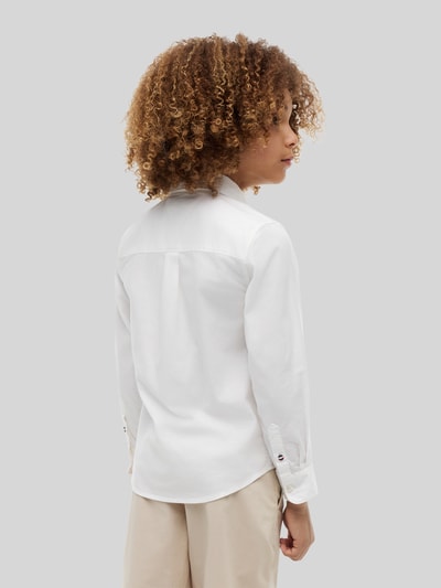Tommy Hilfiger Teens Koszula o kroju regular fit z mieszanki bawełny Biały 5