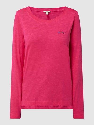 Esprit Longsleeve mit Stickerei  Pink 2