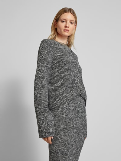 P&C* curated by Anouk Yve Gebreide pullover met ronde hals - capsulegarderobe Donkergrijs gemêleerd - 4