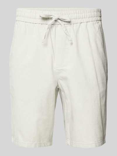 Only & Sons Korte broek van een mix van katoen en linnen, model 'LINUS' Lichtgrijs - 2