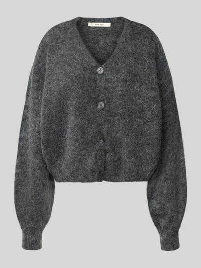 Gestuz Strickjacke mit Knopfleiste Modell 'debbie' Anthrazit 2