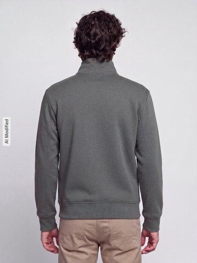 G-Star RAW Sweatjacke mit Logo-Detail Mittelgrau 5