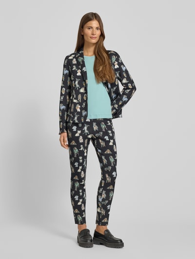 Marc Cain Shirt met lange mouwen en geribde ronde hals Mintgroen - 1