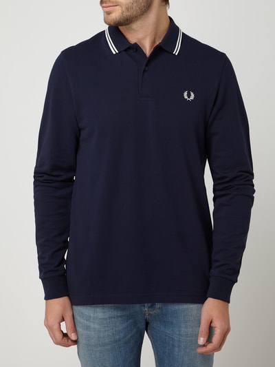 Fred Perry Poloshirt mit langen Ärmeln Dunkelblau 4