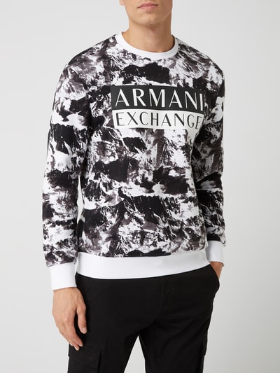 ARMANI EXCHANGE Sweatshirt mit Logo Weiss 4