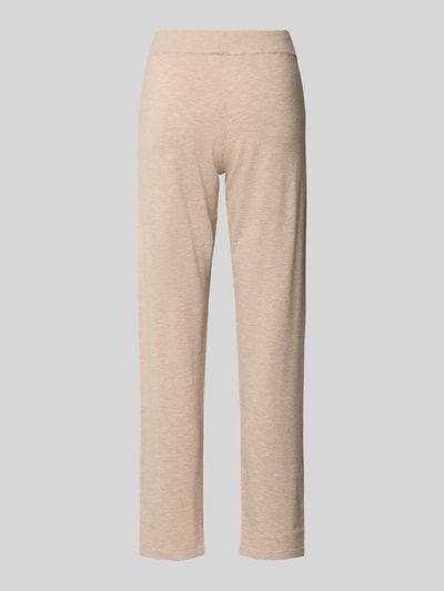 Produktfoto, Pyjama-Hose mit elastischem Bund von Christian Berg Woman aus Viskose-Mix im lockeren Schnitt, beige meliert, glatte Textur.