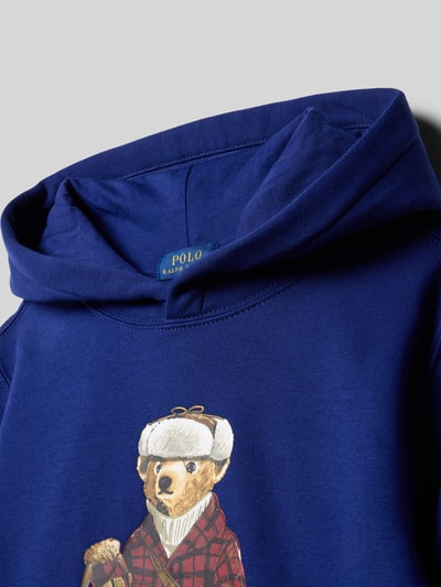 Polo Ralph Lauren Teens Regular fit hoodie met logoprint Koningsblauw - 2