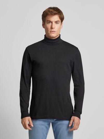 RAGMAN Longsleeve mit gerippten Abschlüssen Black 4