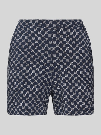 JOOP! Collection Regular fit korte pyjamabroek van katoenmix met steekzakken opzij Marineblauw - 1
