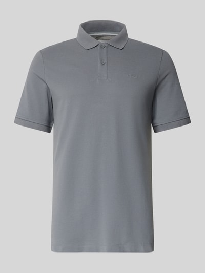 s.Oliver RED LABEL Regular Fit Poloshirt aus reiner Baumwolle Mittelgrau 1
