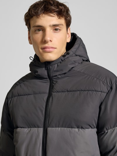 Jack & Jones Steppjacke mit Reißverschluss Modell 'MAZE' Mittelgrau 3