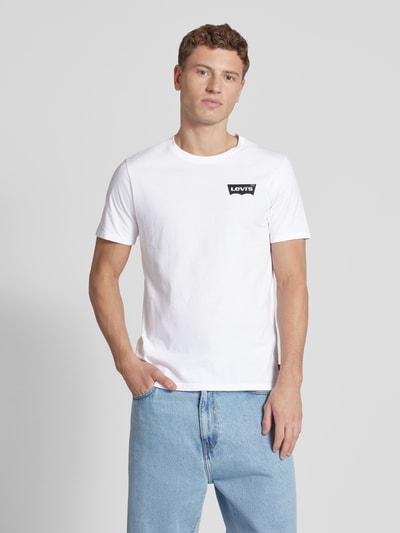 Levi's® T-shirt met labelprint Wit - 4