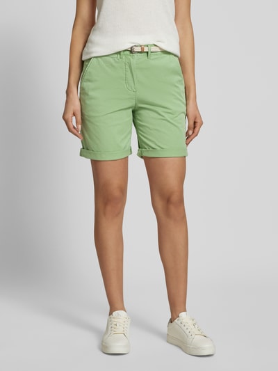 Tom Tailor Regular Fit Chinoshorts aus Baumwoll-Mix Hellgruen 4