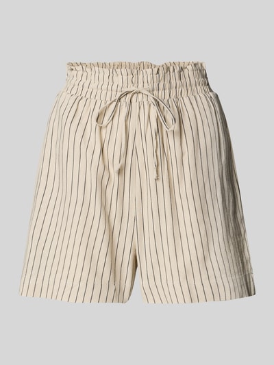 Vero Moda Loose fit korte broek van een mix van viscose en linnen, model 'MYMILO' Zand - 2