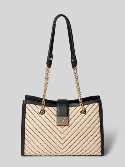 VALENTINO BAGS Torba shopper dwukolorowa model ‘TRIBECA’ Czarny 1