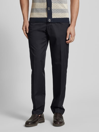 Emporio Armani Regular Fit Hose mit elastischem Bund Marine 4