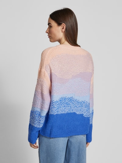 LOLLYS LAUNDRY Strickpullover mit Rundhalsausschnitt Modell 'Emmy' Hellblau 5