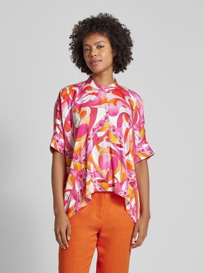 Emily Van den Bergh Blouse met all-over print Felroze - 4