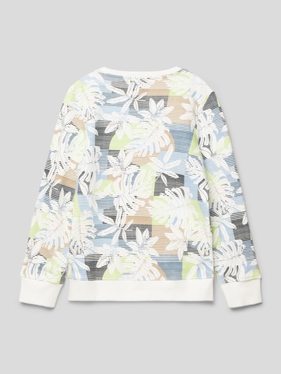 Garcia Sweatshirt mit Allover-Muster Offwhite 3