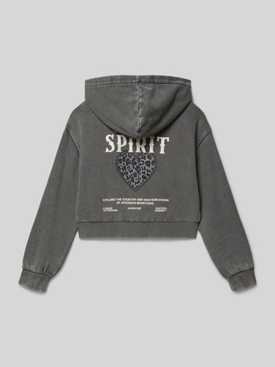 s.Oliver RED LABEL Oversized hoodie van katoenmix Grafiet - 3