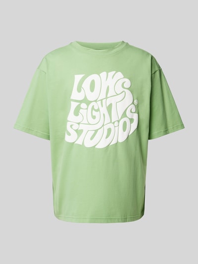 Low Lights Studios T-shirt z nadrukiem z logo Miętowy 2