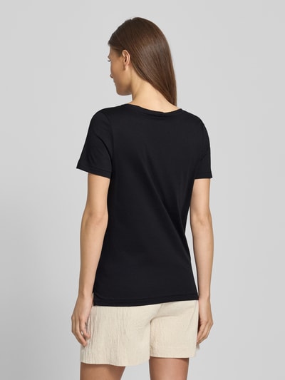 s.Oliver RED LABEL T-shirt o kroju regular fit z czystej bawełny Czarny 5