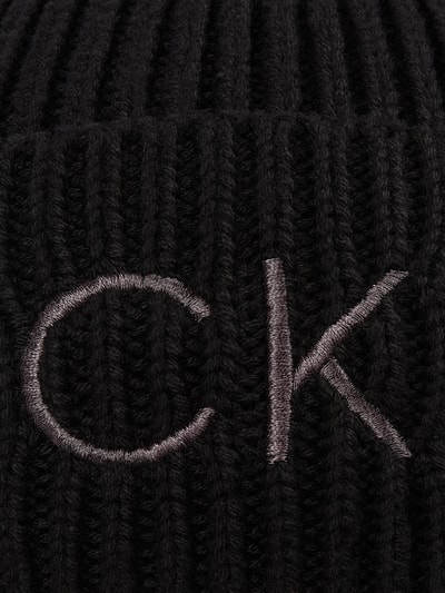 CK Calvin Klein Czapka z logo Czarny 2