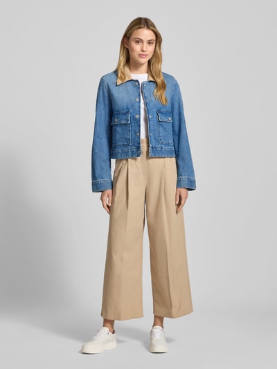 Mango Jeansjacke mit Umlegekragen Modell 'ADARA' Jeansblau 1